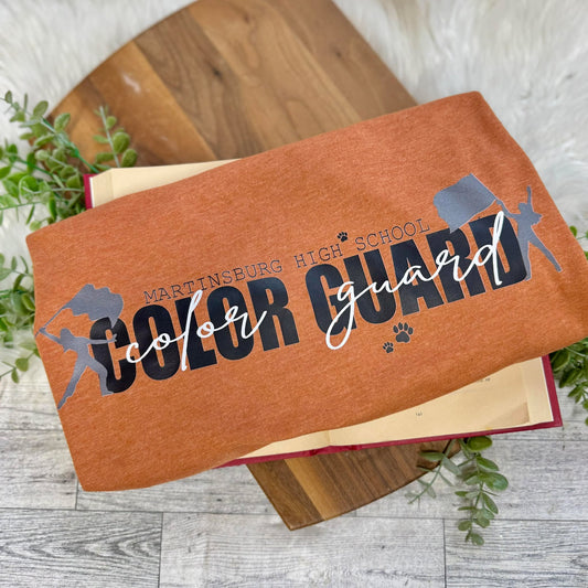 MHS  COLOR GUARD BOLD SCRIPT